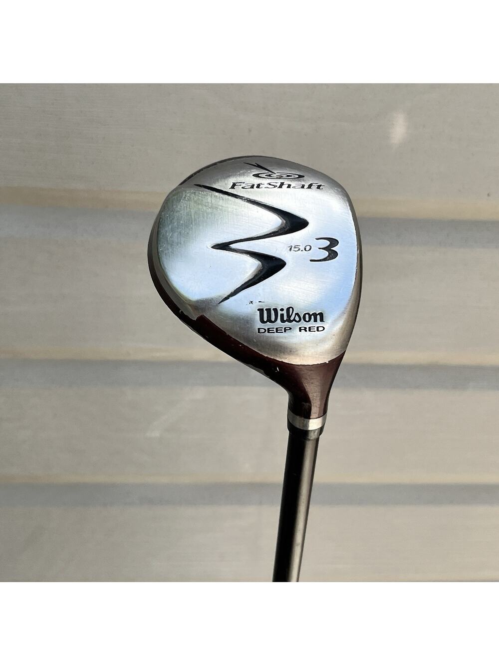 Wilson Deep Red Fat Shaft 3-Wood 15° Regular Flex Grafalloy 43" FAIR, Bad Grip